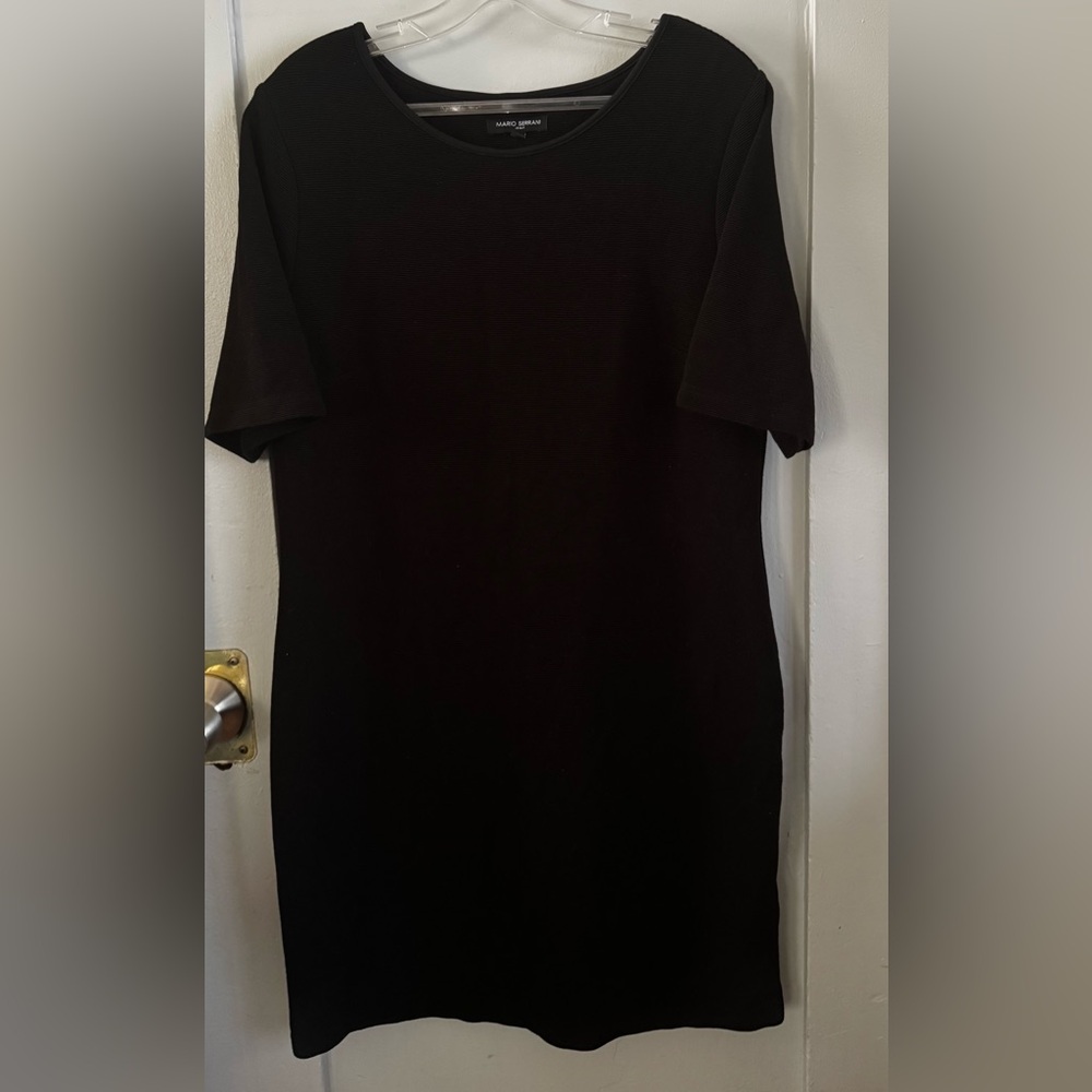 Mario Serrani Italy Black Dress